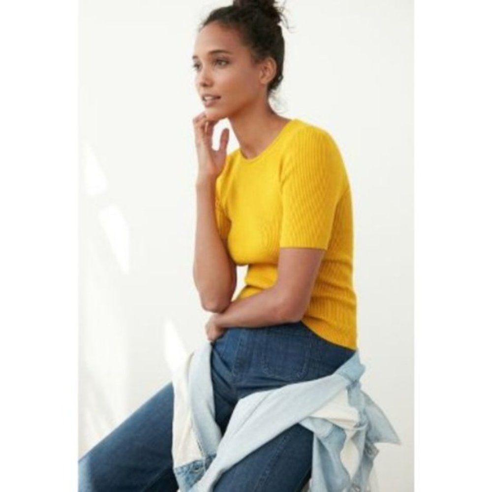 NWT Anthropologie Maeve Josefa Ribbed Tee